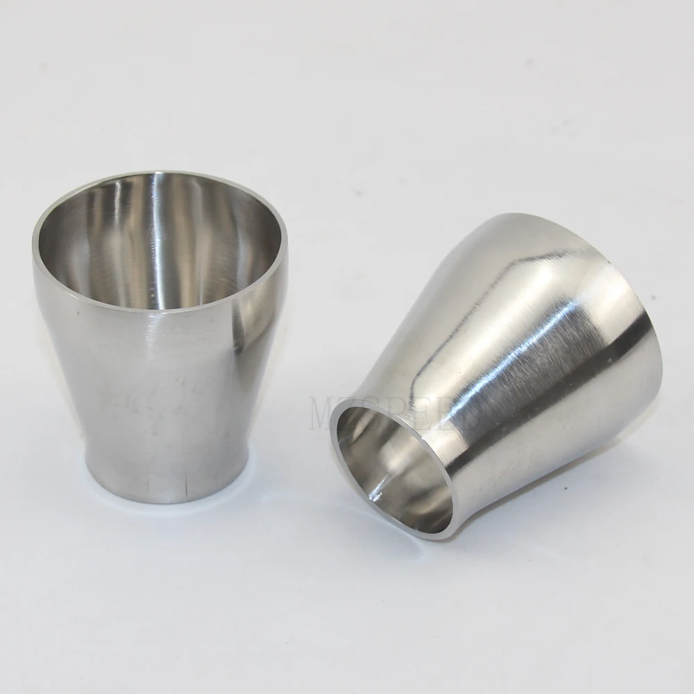 1Pcs 19mm 25mm 32mm 38mm 45mm - 51mm Car Accessories Tube Exhaust Pipe Adapte SS304 Stainless Steel Butt Welding Speed Reducer