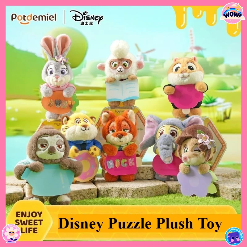 

Disney Authentic Zootopia Blind Box Toy Potdemiel Honey Pot Puzzle Plush Pendant Cute Cartoon Collectible Gift 2025 New