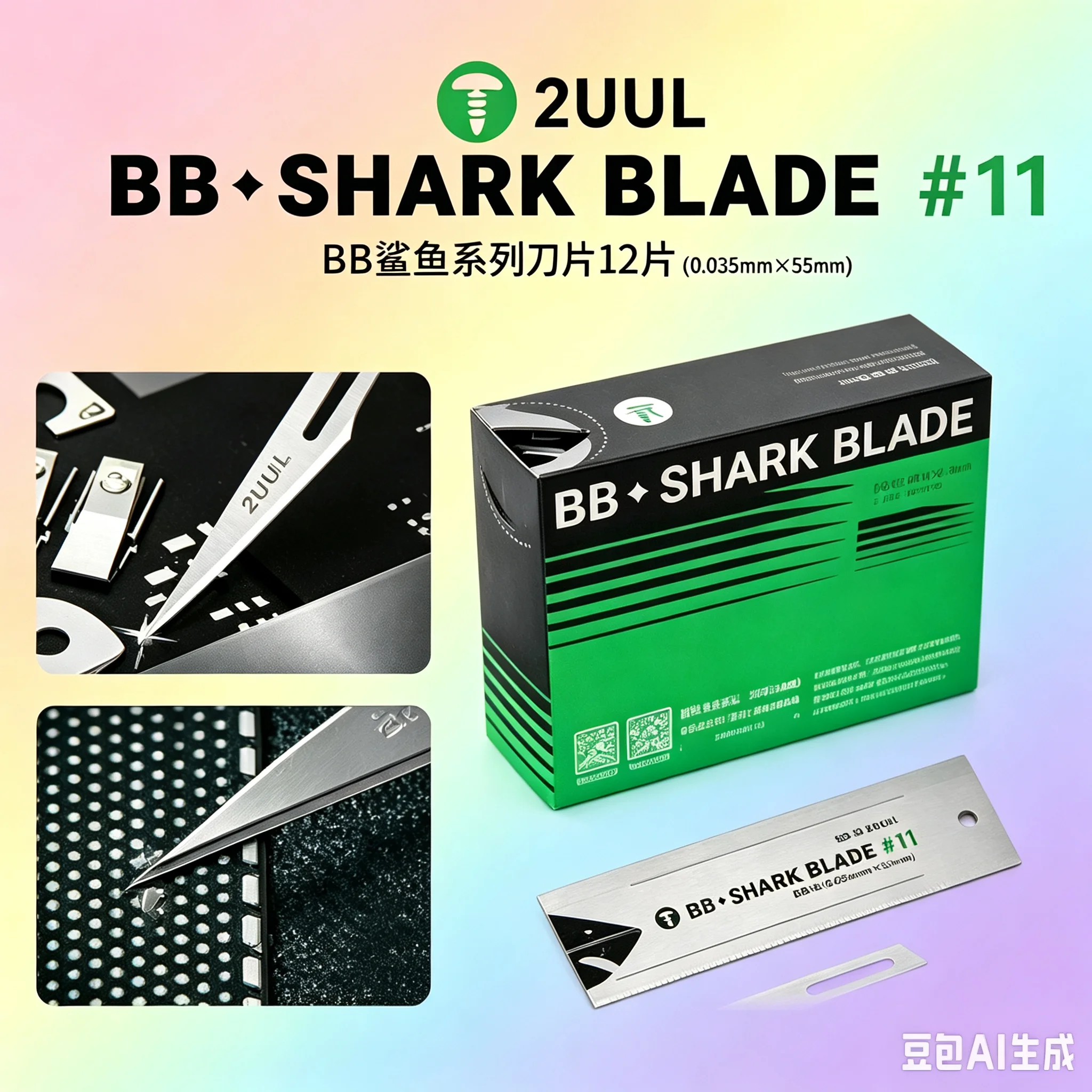 2UUL  BLADE#11 100PCS Easy Tear Design Quick Access for Mobile Phone Repair Disassembly Cutting Blade Tool