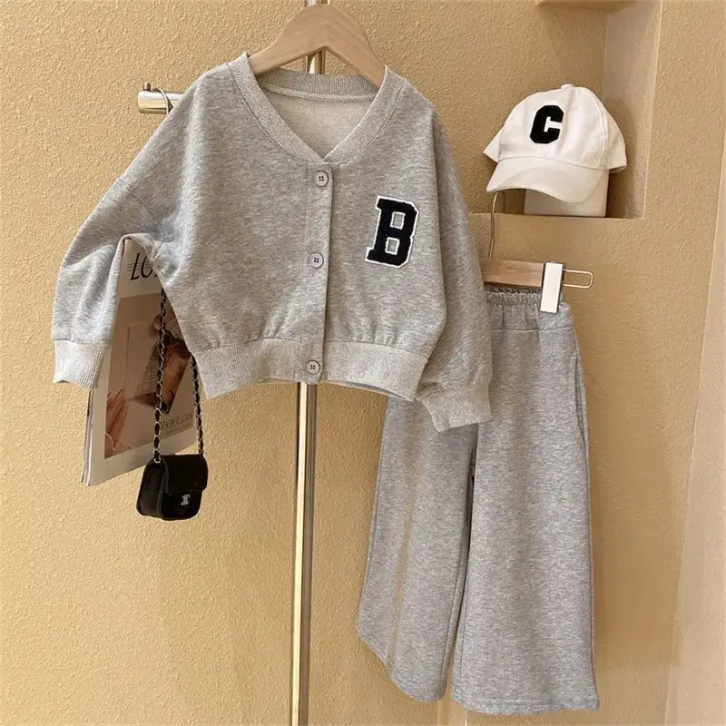 

Girl Clothes Set Childrens Clothing Spring Suit Jacket+Pants 2PCS ToddlerChildren Casual Top and Bottom 2 Piece Suit Tracksuit