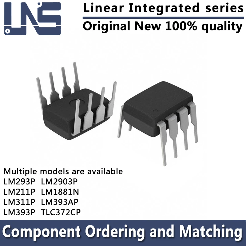 1pcs LM211P LM293P LM311P LM393P LM1881N LM2903P LM393AP DIP-8 7.62MM Linear Integrated Circuits