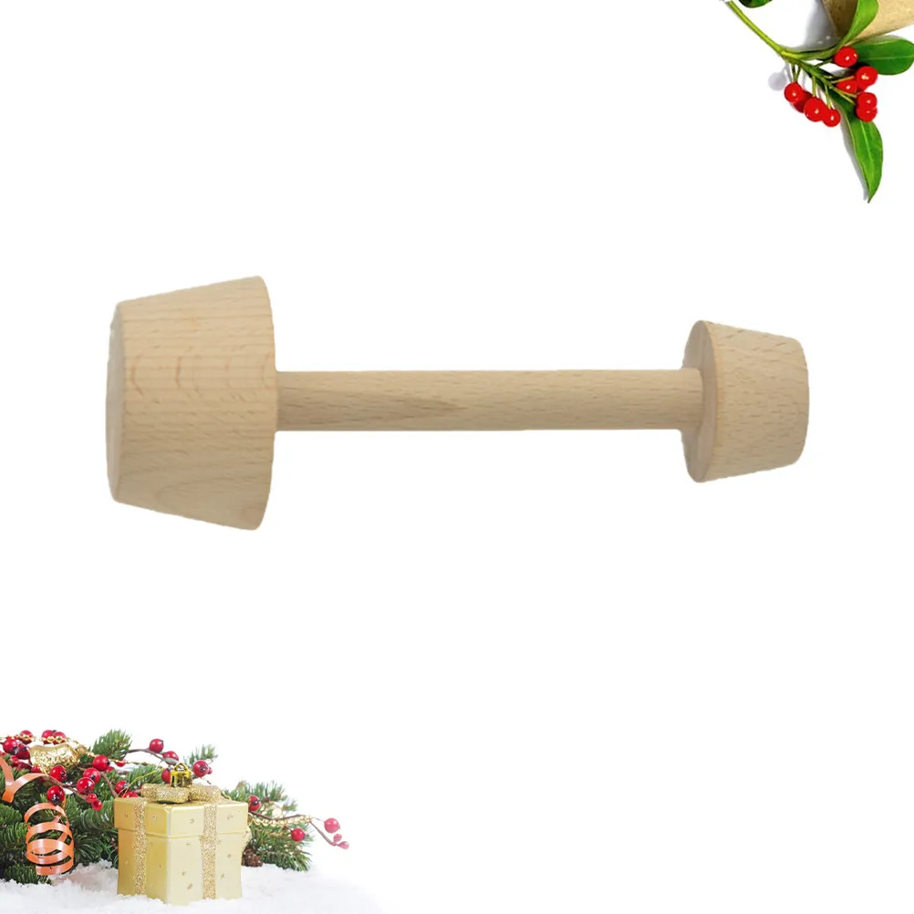 Double Ended Egg Tart Tamper Wooden Pastry Pusher Polished Surface Comfort Grip Ideal for Tartlet Shaping Baking Tool for DIY
