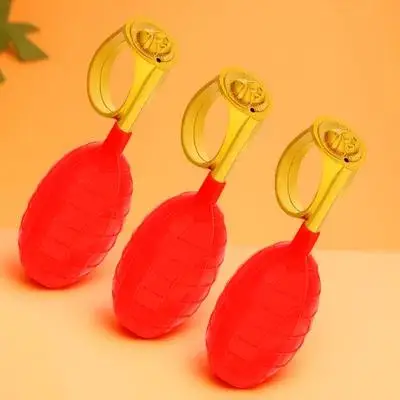 3Pcs Water Spray Ring April Fools Red Prank Spoof Games Creative Family Party Water Prank Ring Spoof April Fools' Games