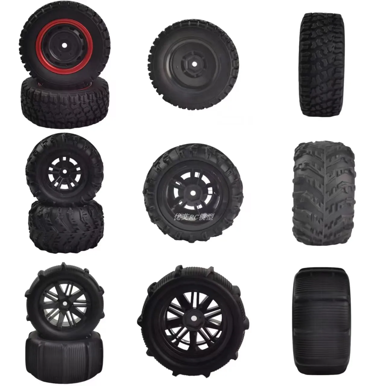 1/10 RC سيارة الزاحف 1.55 "90 مللي متر 95 مللي متر الإطارات الناعمة مع حافة عجلة Beadlock المعدنية ل 1/12 1/10 TF2 Tamiya CC01 CC02 LC70 MST جيمي