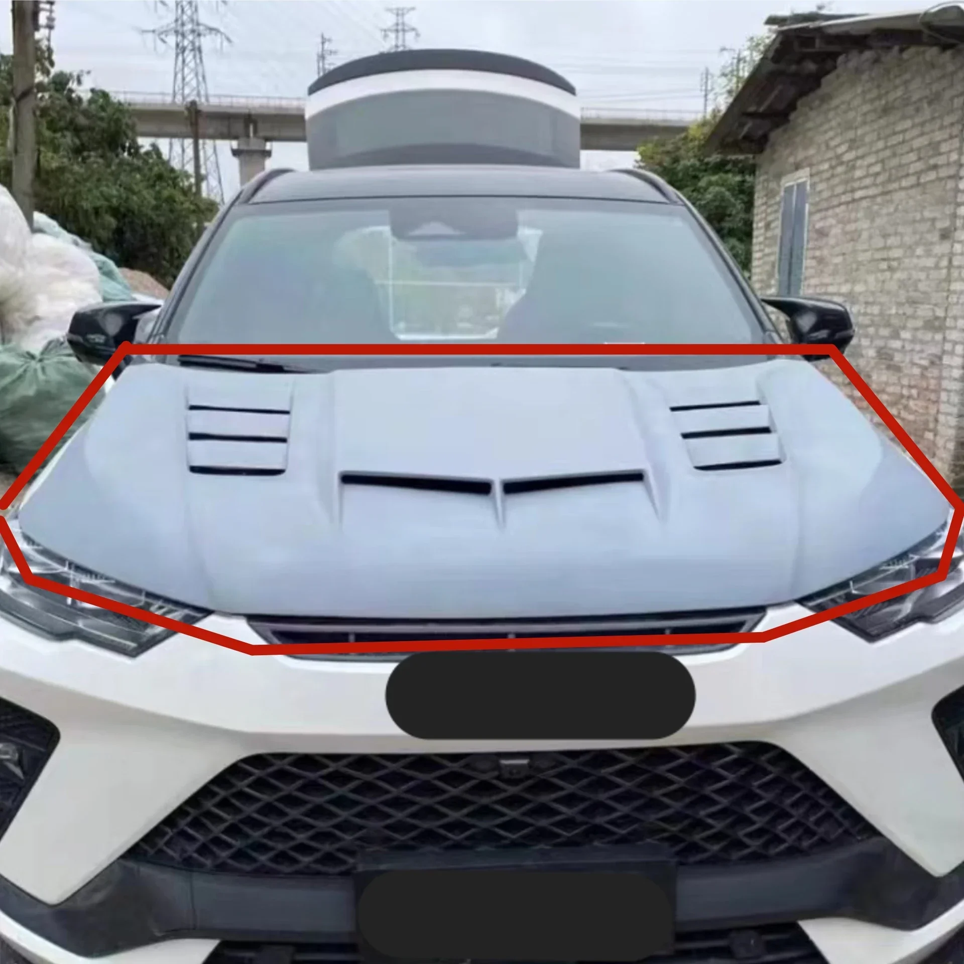 

Resin Engine Cover for Haval 3rd H6 H6S Convert New Style Bonnet Light Weight Hood Car Accessories