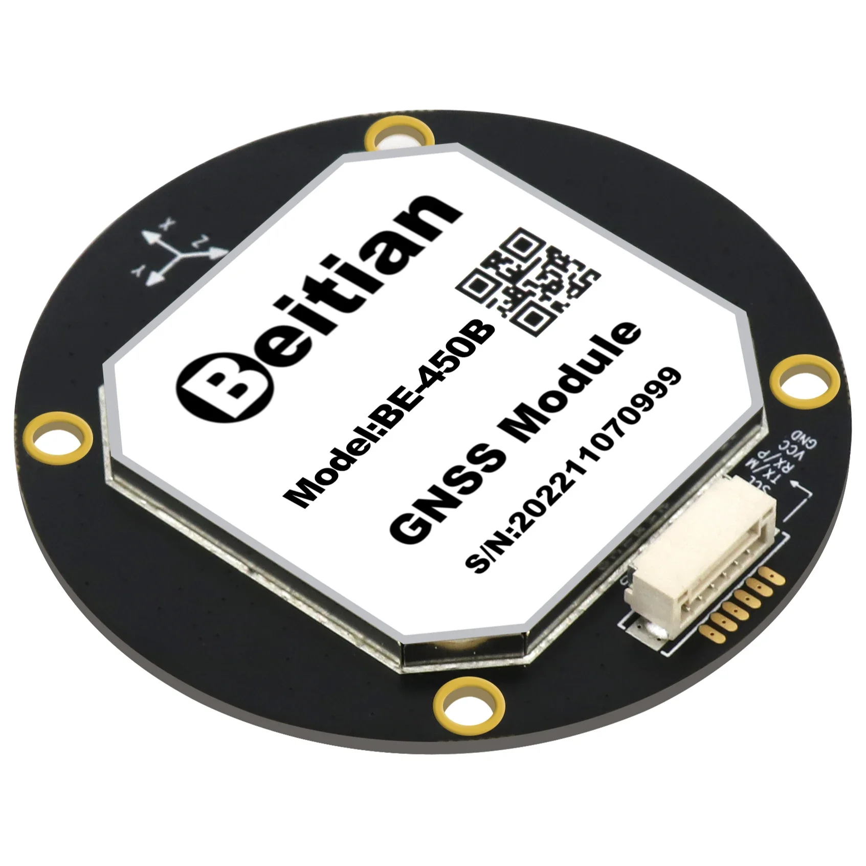 

In stock Beitian UBX M10050 GPS BDS GALILEO SBAS QZSS Ceramic Patch Antenna QMC5883 RS-232 Level GNSS Module BE-450B