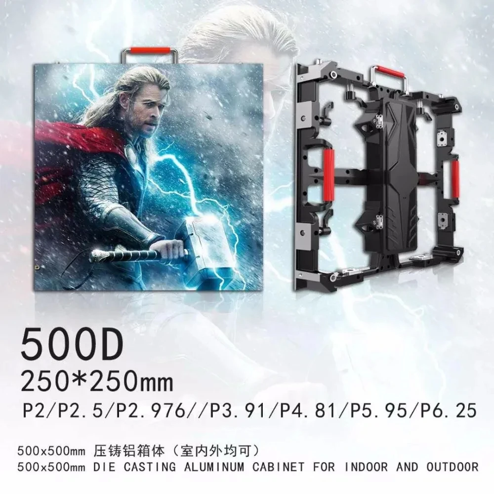 Free HD Video Street Movie LED Display Full Color LED TV P3.91mm 500*500mm Indoor Rental LED Display P3.91-16S