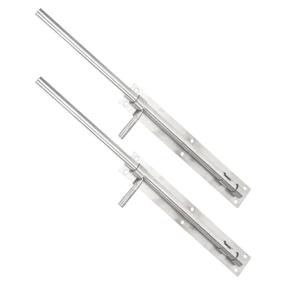 2 قطعة مزلاج باب من الفولاذ المقاوم للصدأ متعدد الاستخدامات لتكوينات متعددة مسامير قصب أمان شديدة التحمل للبوابات