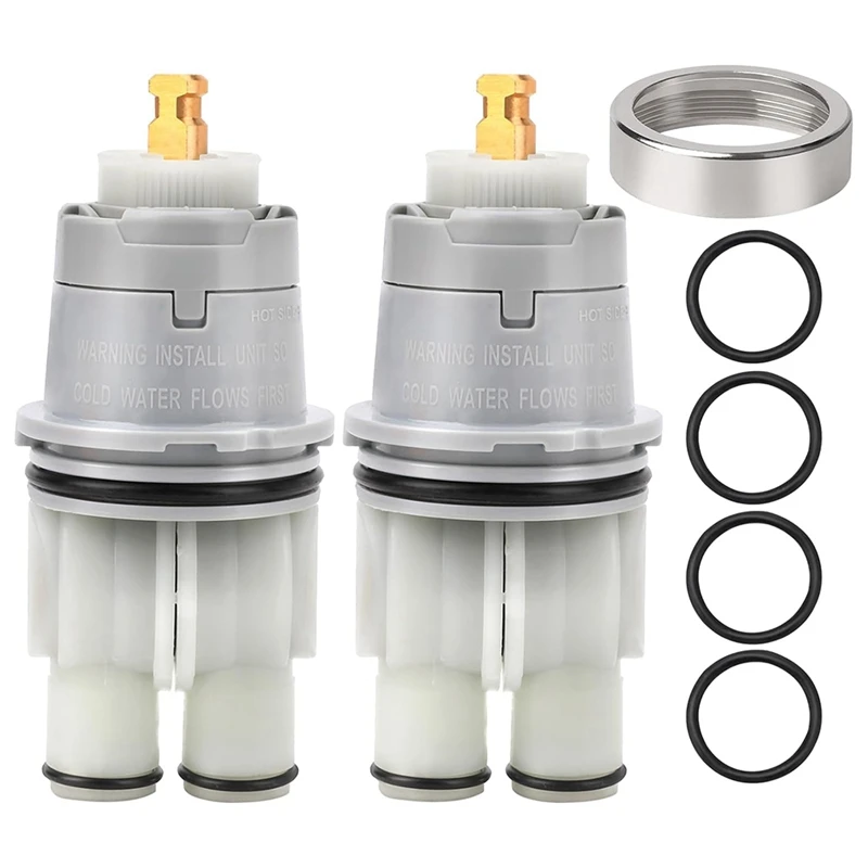 2 PCS RP46074 Shower Cartridges Replacement For 13/14 Series Single Handle Valve Cartridge Replacement Parts Repair Kit