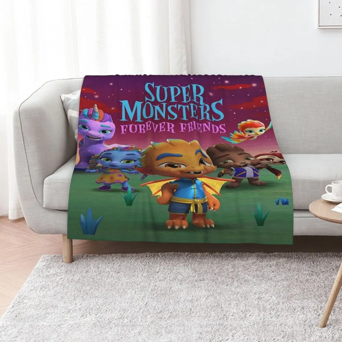 

Super Monsters, Super mini monstres Throw Blanket Multi-Purpose Blankets Sofas Of Decoration christmas decoration Soft Blankets