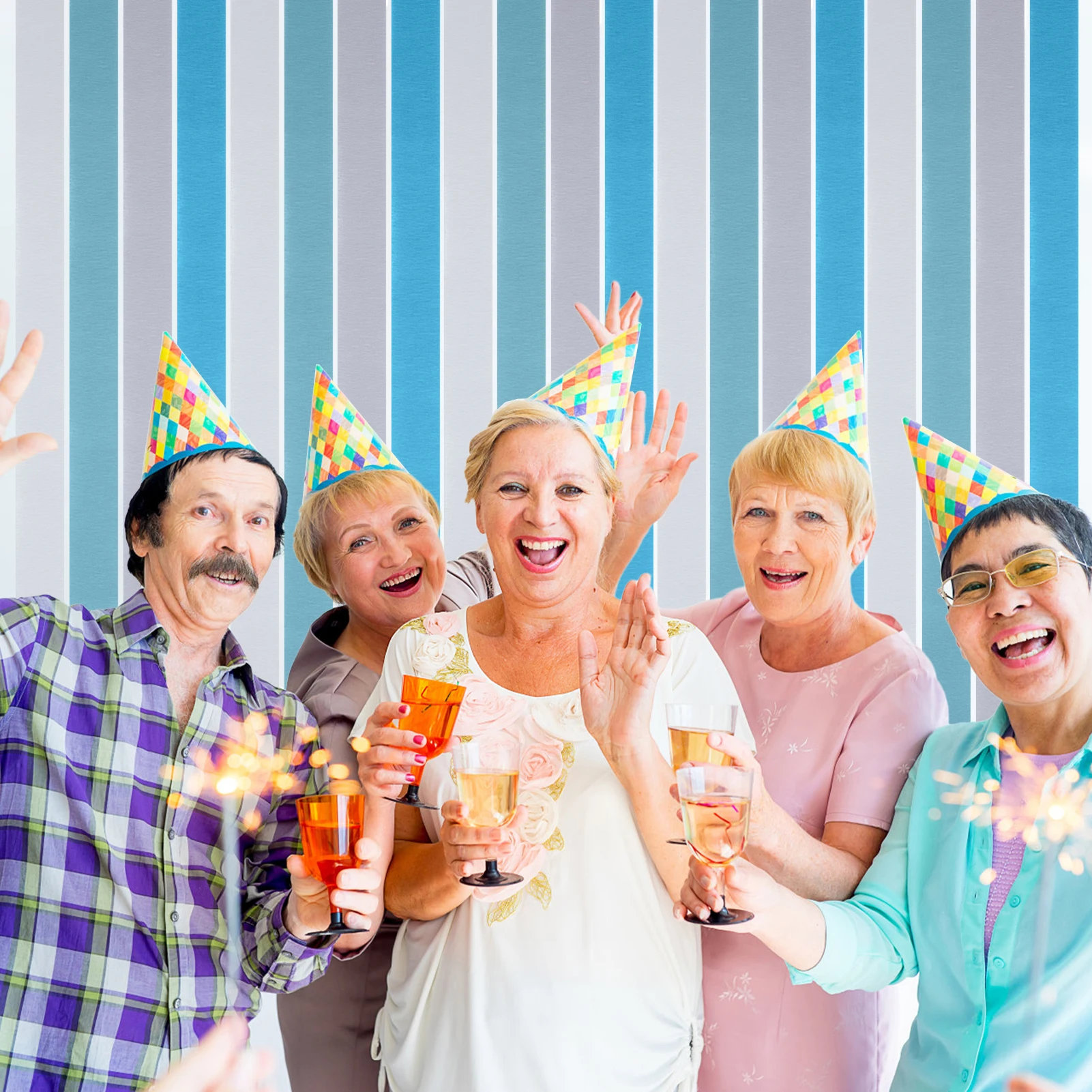 Набор из 7 шт., 82 фута, рулон синей бумаги из креповой бумаги для дня рождения, рулон креповой бумаги, цветочная бумага, креповая бумага, сливки для дня рождения