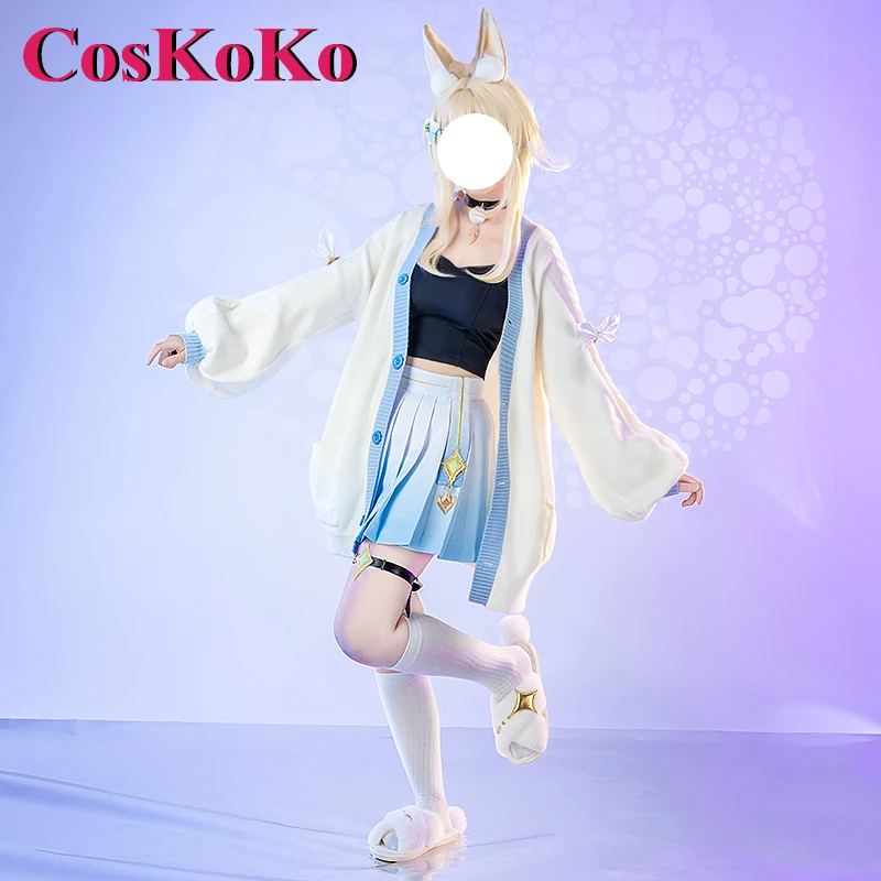 CosKoKo Lumine Cosplay Game Genshin Impact Costume Cloud Cotton Candy Nifty Lovely Everyday Fashion Wear Role Play Clothing New