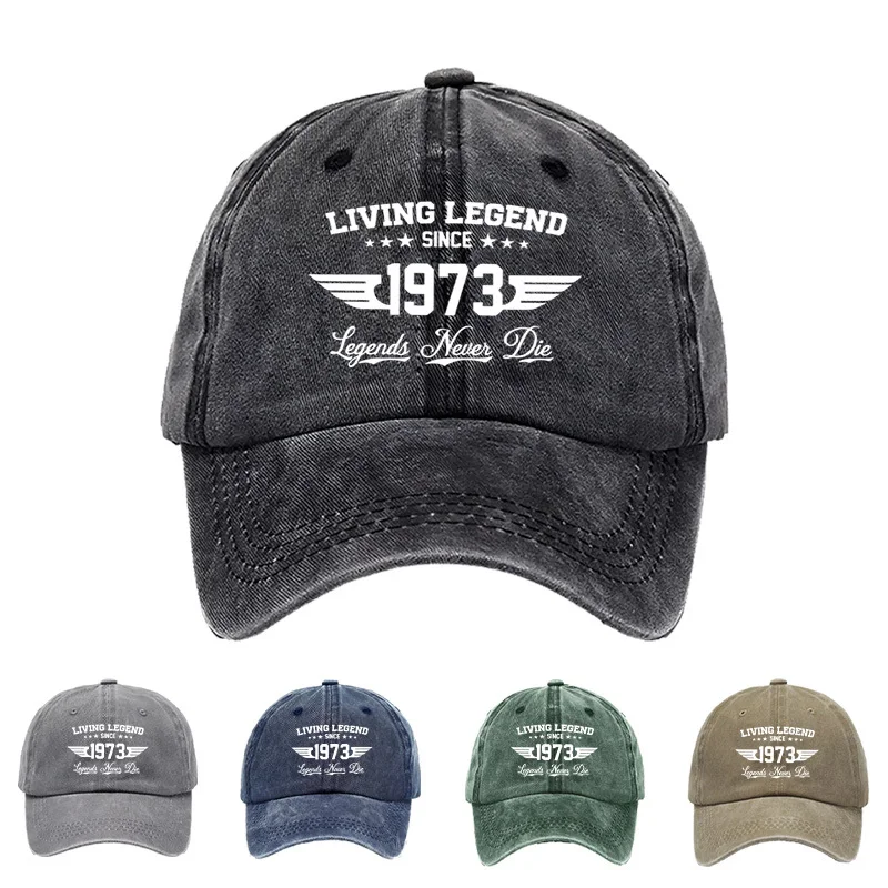 

Персонализированная повседневная бейсболка с забавным текстовым принтом 1973 года, подходит для повседневной носки, подходит для мужчин и женщин, для занятий спортом на открытом воздухе.