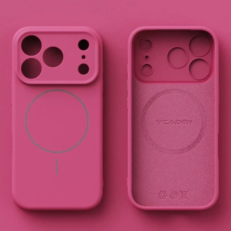 المغناطيسي الأصلي السائل سيليكون ل Magsafe جراب هاتف آيفون 17 16 15 14 13 12 برو ماكس 16 زائد 17 الهواء الجلد يشعر غطاء ناعم #3