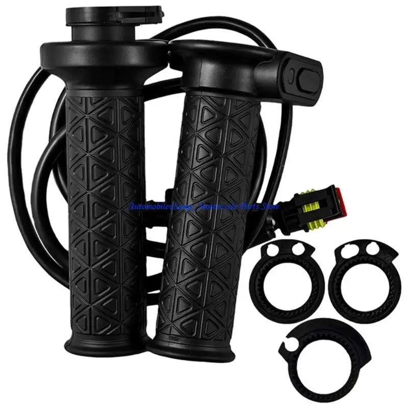 H7BD 22mm 5 Stage Adjustable Electric Heated Motorcycle Grips Rubber Material Design Overheat Feature