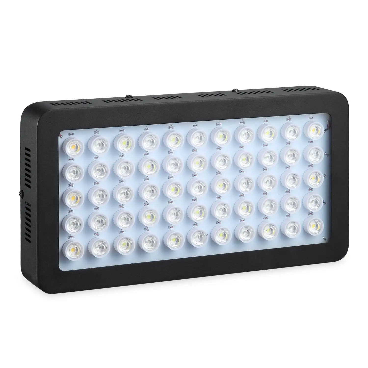 Aluminum Alloy Housing High Power Coral Reef LED Aquarium Light 165w Dimmable 2 Channels Saltwater Marine Light
