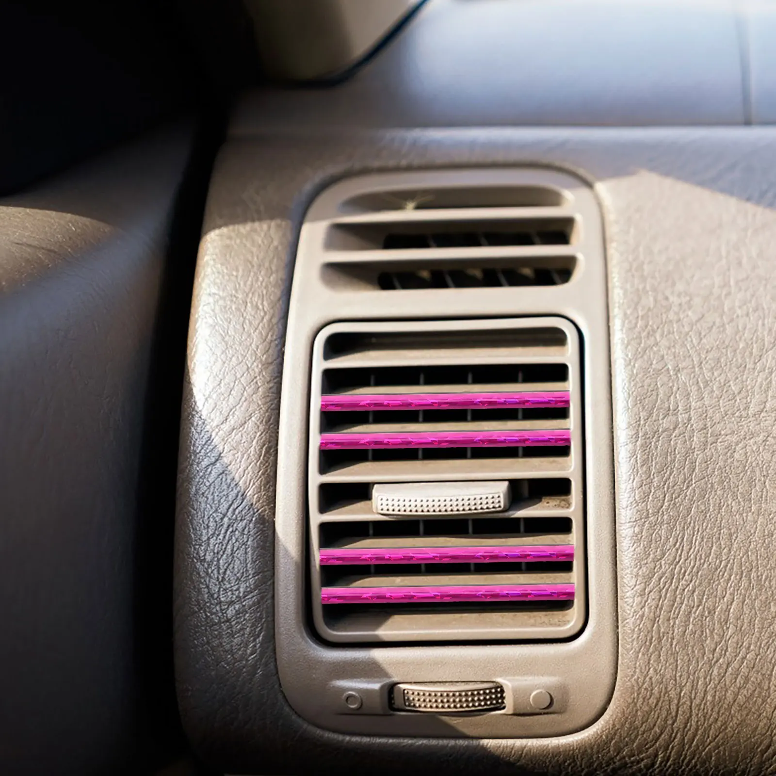 

80 Pcs Air Conditioning Decorative Strips Car Vent Accessories Outlet Auto Interior Trim Socket Conditioner Decoration Pp