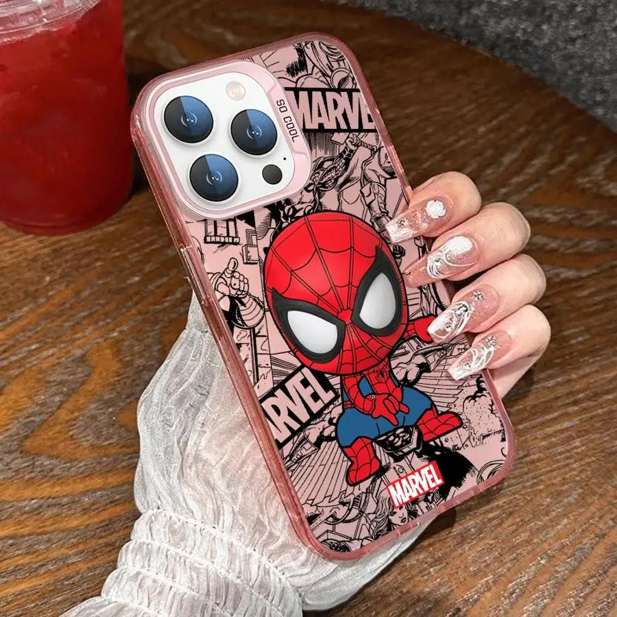 Marvel Spiderman Groot Soft Shell Handyhülle für iPhone 17 11 13 16 Plus 16e Pro Max Air 12 14 15