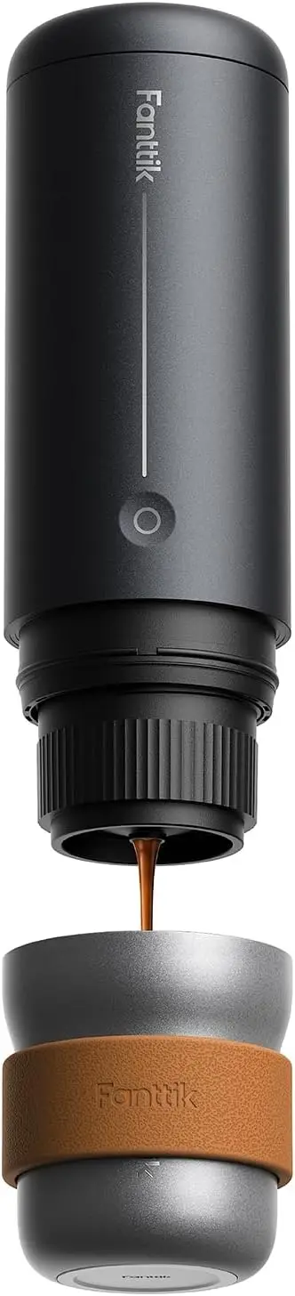 Cafein 11 Portable Coffee Machine, 20 Bar Coffee Maker with USB-C | Portable&Compact, 135s Rapid Heating, Golden-Cup