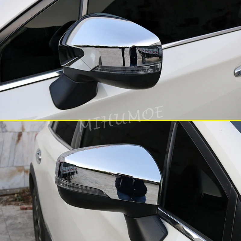 Chrome Side Rearview Mirror Cover Overlay Cap Protector For 2019-2023 Subaru Forester Crosstrek XV