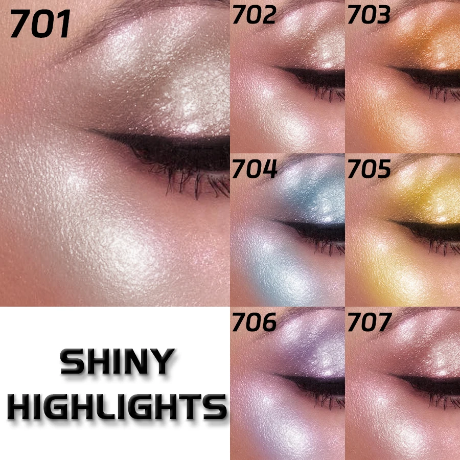 7-Farben-Diamant, 1 Stück, flüssiges Textmarker-Spray, wasserdicht, Glitzer-Körperbronzer und Textmarker, Gesichtskontur, koreanische Make-up-Kosmetik