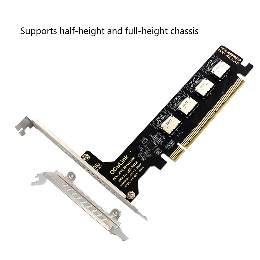 placa-de-expansao-pcie-40-para-1-4-portas-oculink-sff-8611-sff-8612-pcie-gen4-64gb-para-ssd-u2-e-dock-de-placa-grafica-externa-egpu