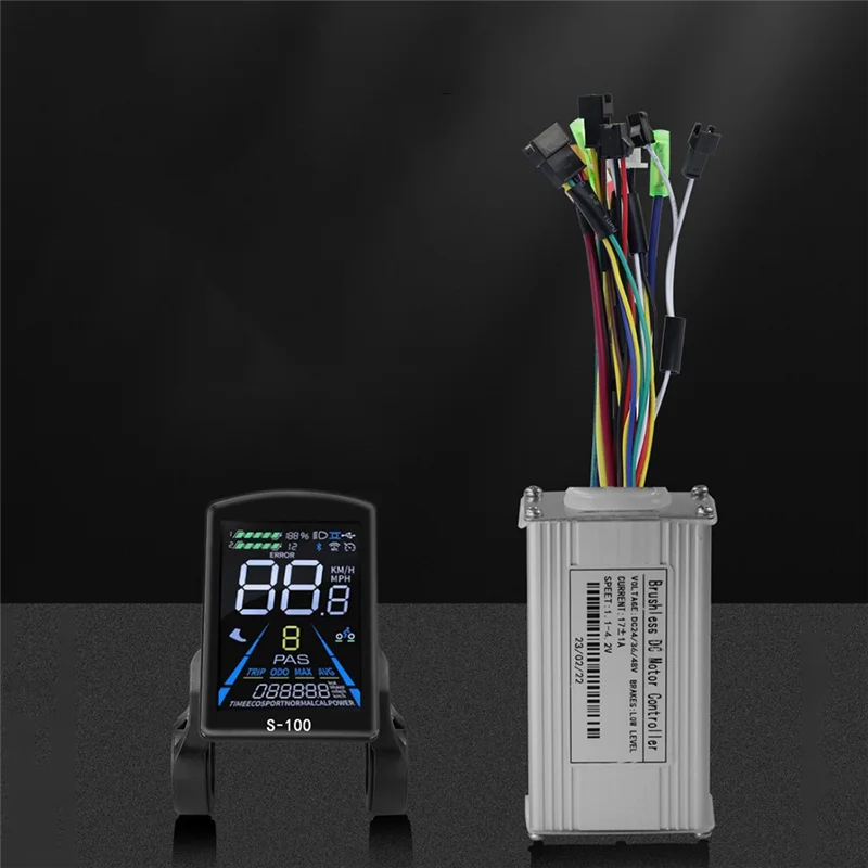 

ABVH-Mountain Bike Lithium- Power Conversion Parts S-100 Color LCD Meter With Tri-Mode 17A Controller Set