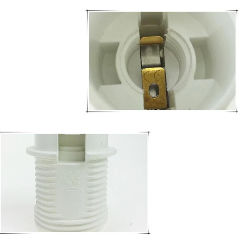 Bombilla led de rosca E14 E27 M10, 1 piezas, soporte de potencia, enchufe colgante eléctrico, convertidor de pantalla, 220V, 110v