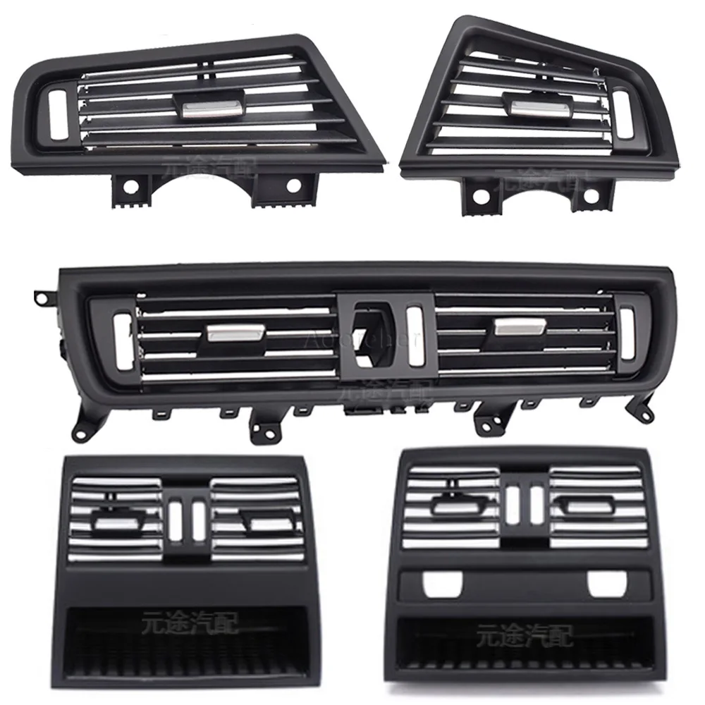 1PC LHD RHD Car Front Rear Air Conditioning With/without Chrome AC Vent Grille Outlet Cover Panel For BMW 5 Series F10 F18 10-17