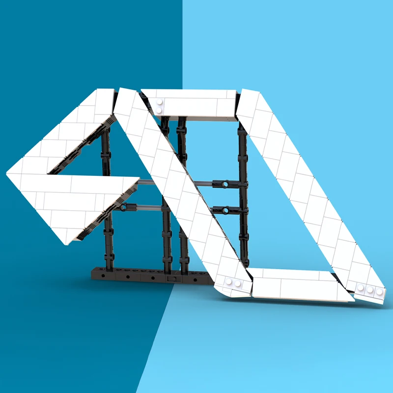 

404 шт. MOC Anjunabeats/Anjunadeep логотип строительные блоки Рождественский подарок критическое мышление просвещение игрушки уникальный набор «сделай сам»