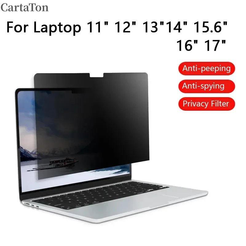 Protector de pantalla de privacidad para Xiaomi Lenovo Dell HP Laptop PC Notebook 11-17 pulgadas película antiespía y antipeep para filtro de computadora