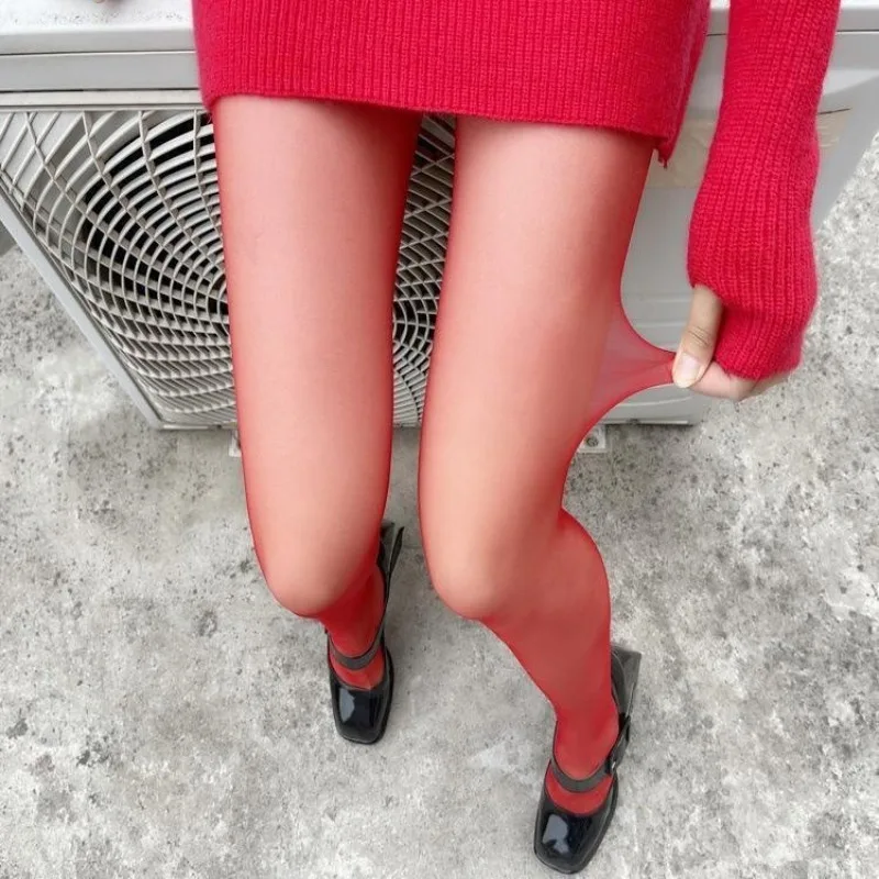 

Women's Fashionable Red Pantyhose Style Leggings Winter Thongs Free Shipping Thermal Stockings Woman Sexy Items for Women's You