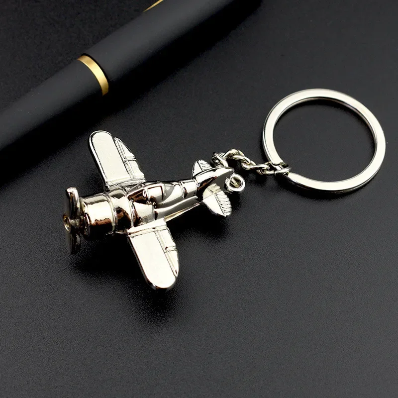 3D Aircraft key chain Fighter Air Plane key ring metal key chain pendant