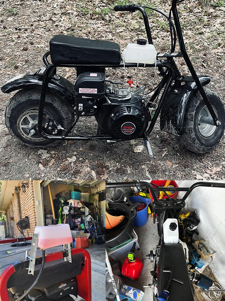 AliExpress NONE Mini Bike 1L Fuel Gas Tank For 43cc 47cc 49cc 2 Stroke Quad ATV Mini Dirt Pit Bike Pocket Rocket Scooter Parts