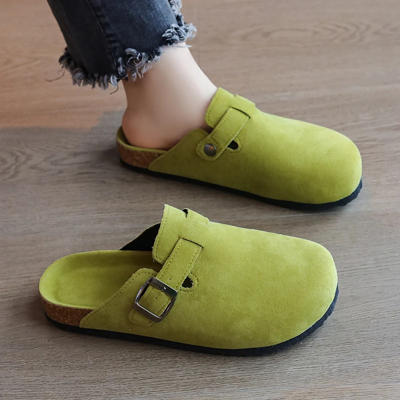 Fashion Classic Cork Clogs Slippers Women Men Soft Footbed Suede Sandals with Arch Support Trendy Beach Slides Home Men Mules