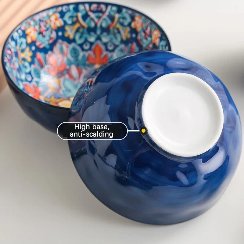 

Богемская керамическая миска для риса: креативная, стильная, ретро-дизайн, для лапши и закусок