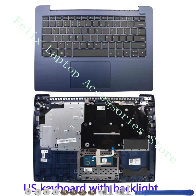 For Lenovo 330S-14 Ideapad 330S-14IKB LCD Back Cover/Cover Panel/Palm Rest/Bottom cover Hinge Cover Brand New blue