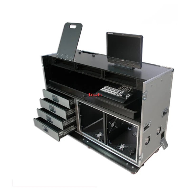 Portable Audio/Video Workstation Road Case