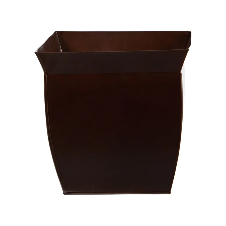 

Квадратный металлический бронзовый кашпо для растений 11,75 x 11,75 x 11,5 см
