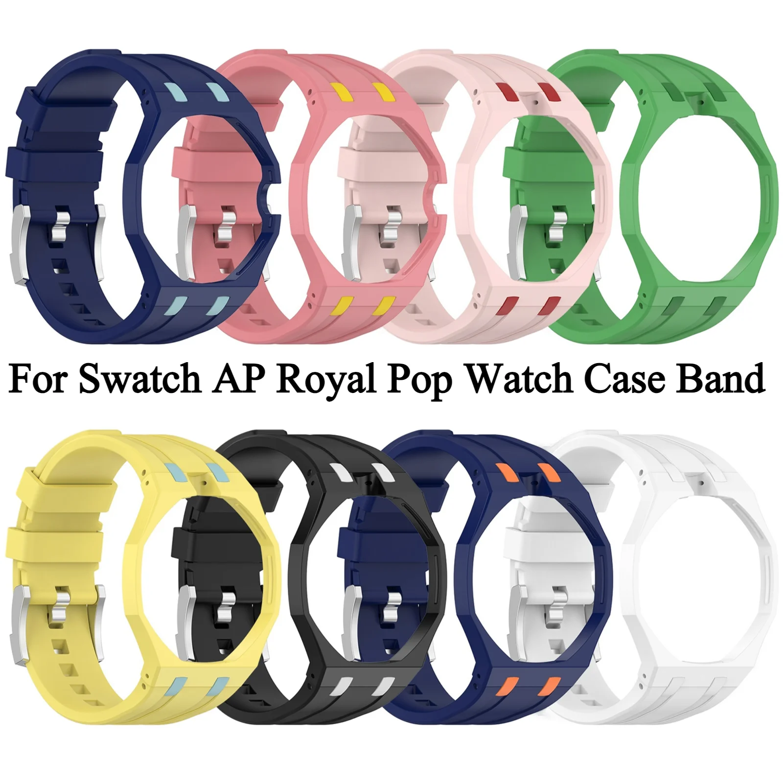 All-in-One PC Case Soft Silicone Watch Strap For AP Royal POP Pocket Watch to Wrist Watch Conversion kit Adapter Modified Band