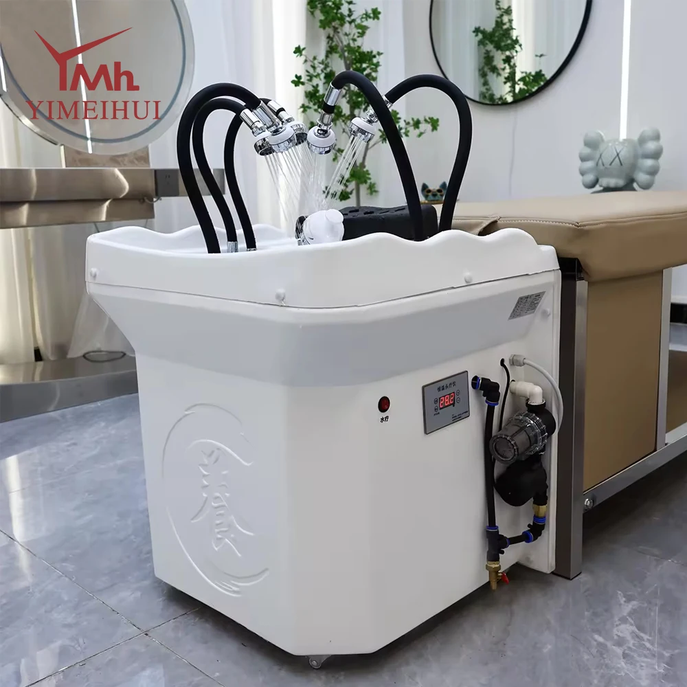 Shampoo Detachable Mobile Hair Washing Basin Hair Spa Shampoo Basin Head Therapy Portable Shampoo Bed