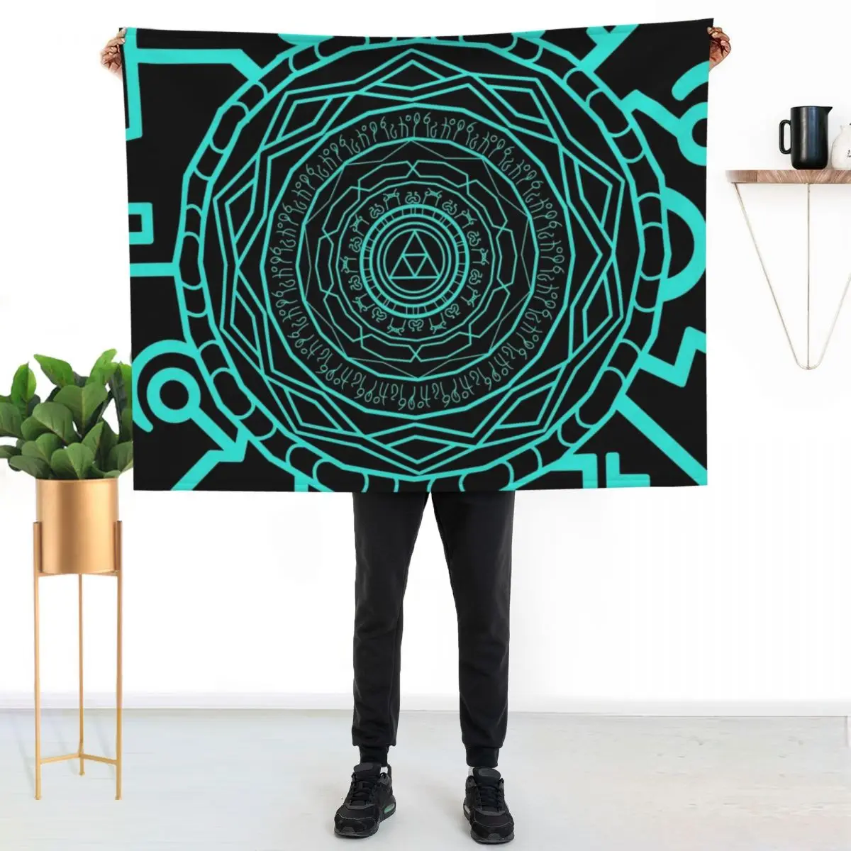 Portal Stone Throw Blanket Ultra Soft Flannel Fleece Blanket for All Seasons