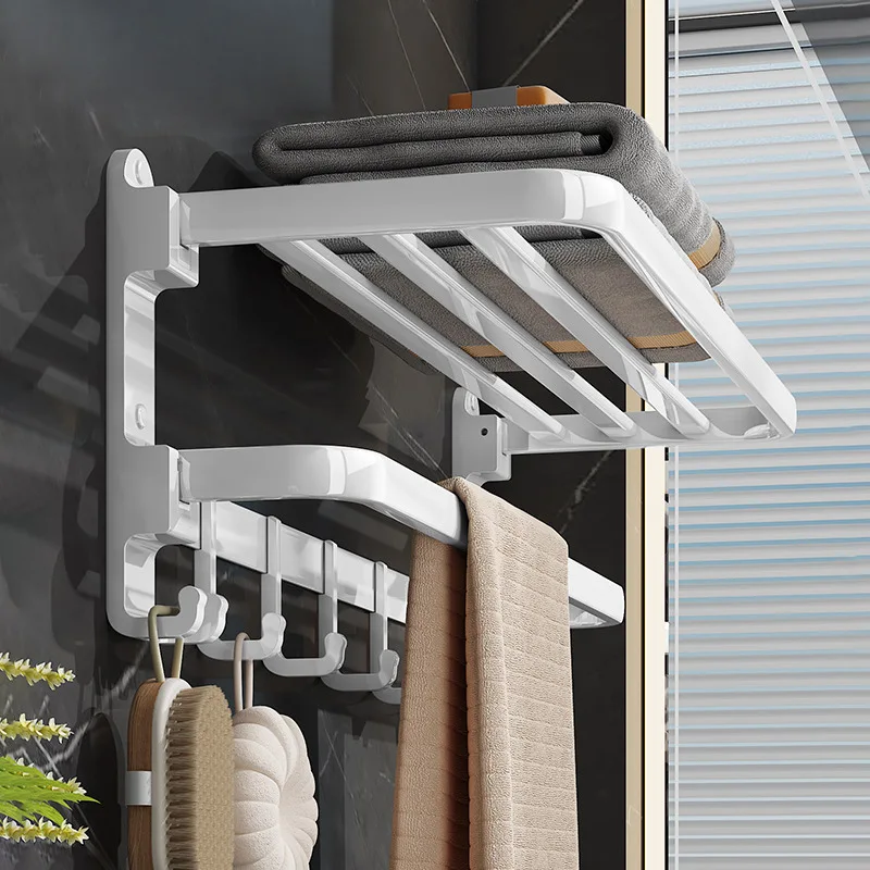 

Без перфорации, белая вешалка для полотенец, вешалка для полотенец для ванной комнаты, крючок, вешалка для ванной комнаты, вешалка для унитаза, настенная полка.