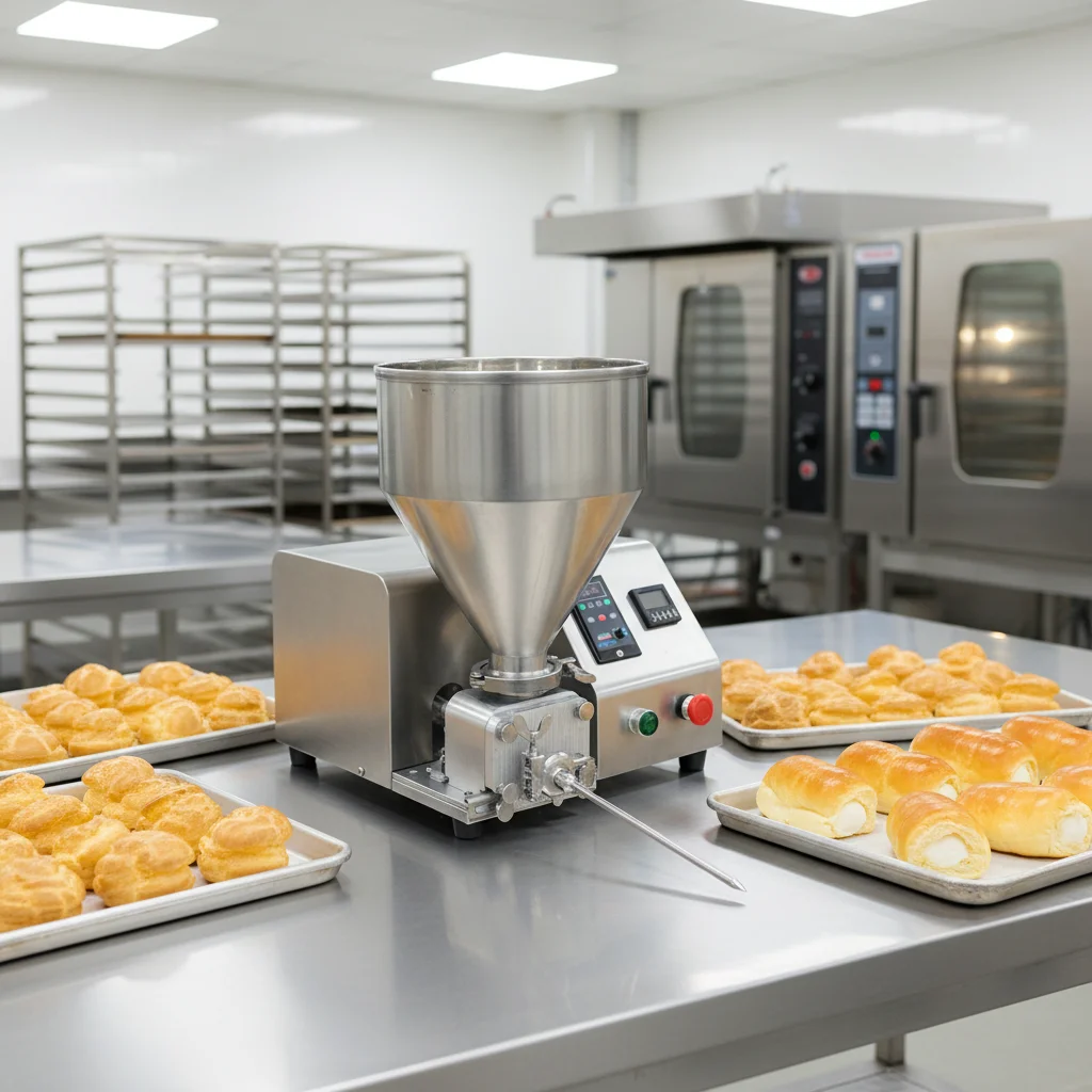 Filling Machines Cream Automatic Bottle Butter Automatic Puff Cake Donut Injecting Cheese Bakery Shop  Cream  Filling Machine