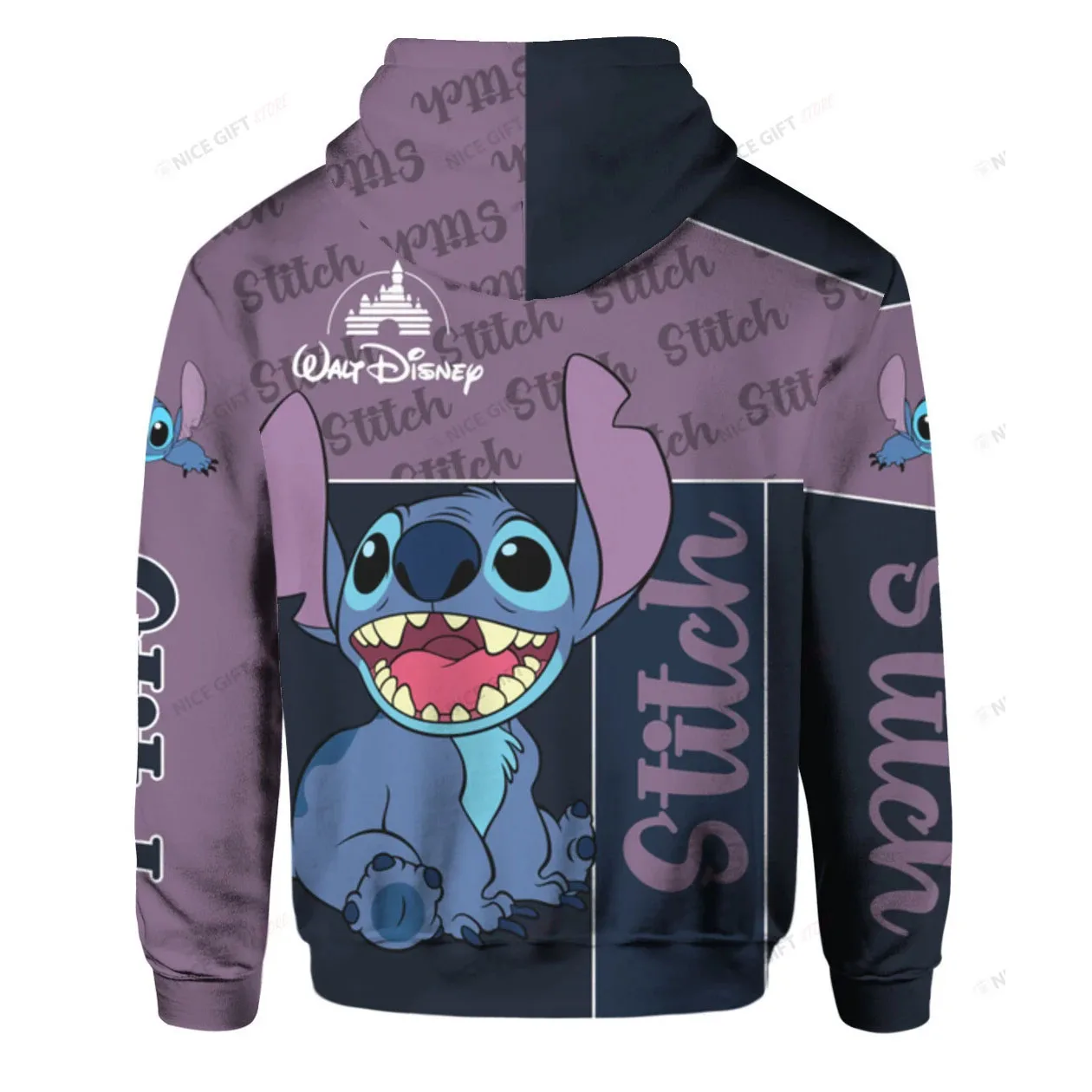 Cartoon Anime Men Zip Up Hoodie Stitch Ohana Casual Cool Women Oversized Sweatshirt Spring Autumn Children Clothing Coat