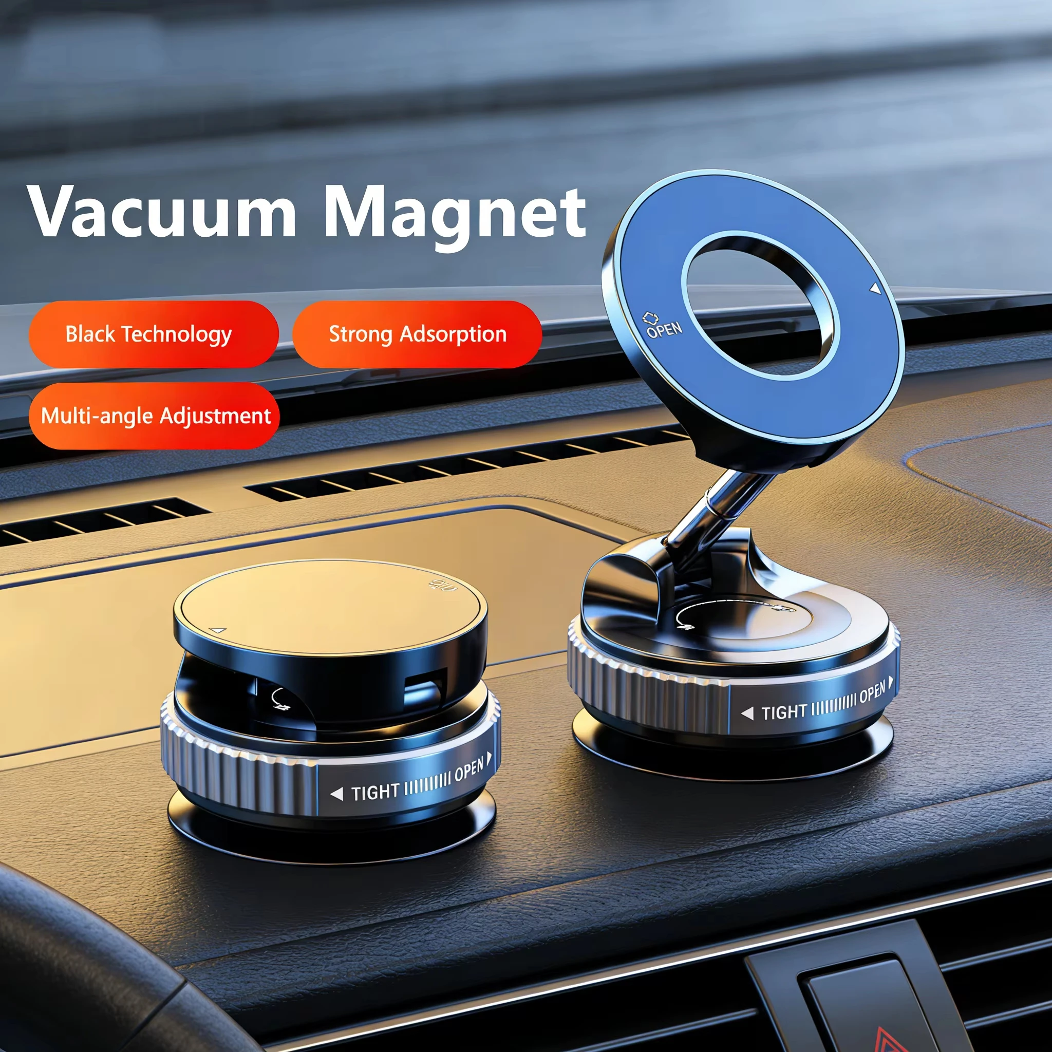 Image of CT Für 2026 new360 ° Starker Magnetischer Handyhalter mit Faltbarem Design für Mobiltelefone und Smartphones Verstellbare Vakuum-Autohalterung