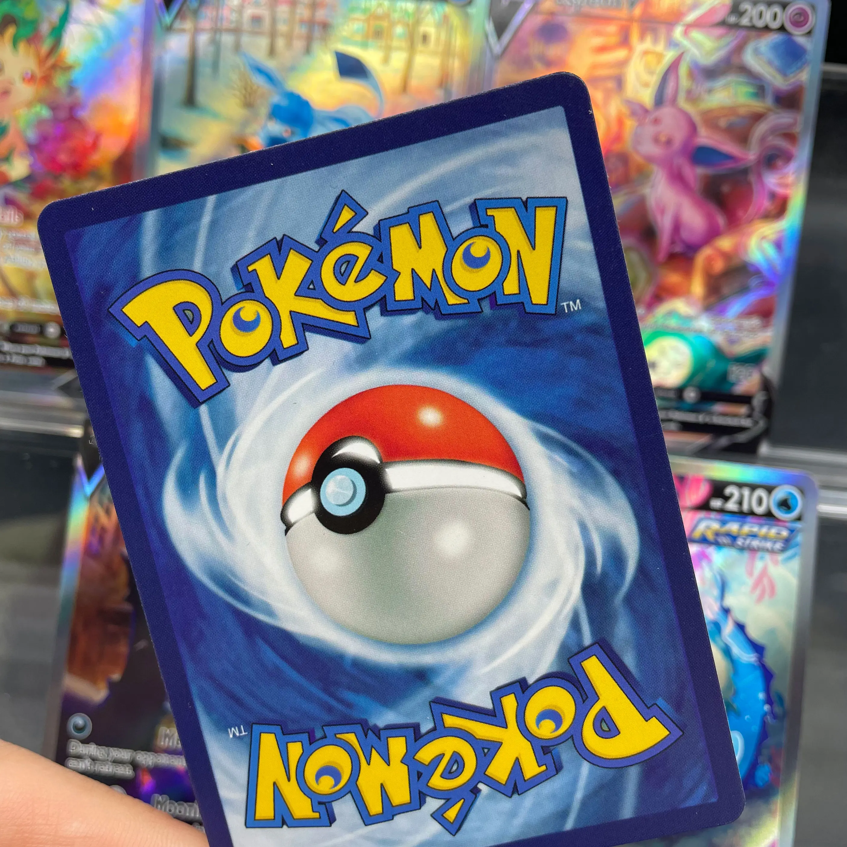 1 قطعة لتقوم بها بنفسك PTCG Eeehrutions النسخة الإنجليزية Leafeon Glaceon Flareon Umbreon Vaporeon الانكسار اللون فلاش جمع بطاقة #6