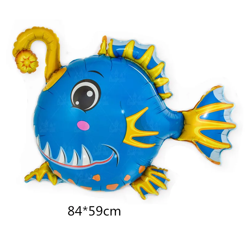 New Products Sea Animal Balloons Foil Shark Octopus Balloons Ocean Birthday Party Decorations Baby Shower Kids Toys Helium Balls