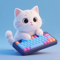 DOIO HITBOX KBGM-H09HE Magnetic Switch Aluminum Alloy Keyboard New PBT Ergonomics Game Keypad Supports PS4 PS5 Switch PC Steam