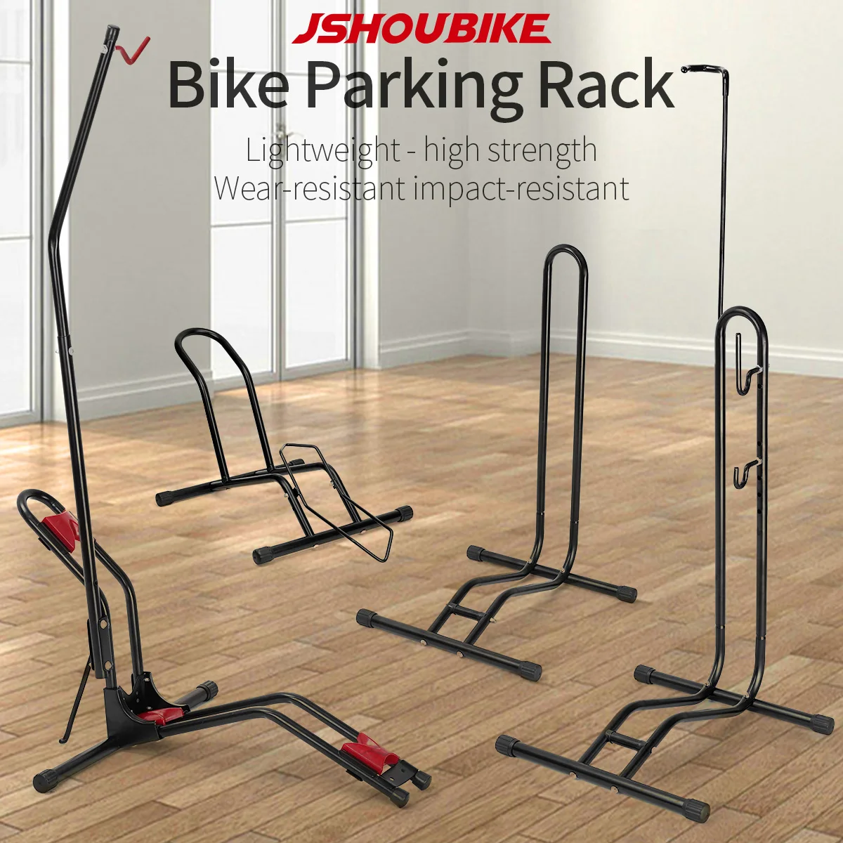 Bicycle Floor Parking Rack Bike Portable Indoor Garage Storage Bike Repair Stand Maintenance Steel Holder Rack for Mountain Bike